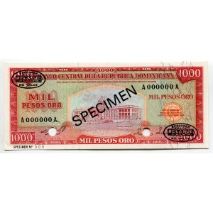 Dominican Republic 1000 Pesos 1975 Specimen