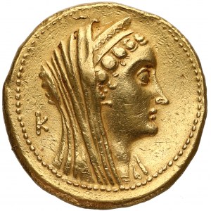 Egipt, królowa Arsinoe i Ptolemeusz Filadelfos, ZŁOTA OKTODRACHMA - 27.9g