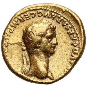 Claudius with Agrippina Junior (41-54), AV Aureus, Rome mint, AD 50-54. 
