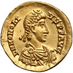 Honorius as Western Roman Emperor (AD 395-423), AV Solidus, Ravenna mint, circa AD 402-406