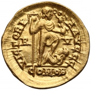 Honorius as Western Roman Emperor (AD 395-423), AV Solidus, Ravenna mint, circa AD 402-406