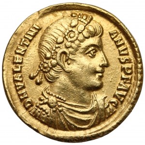 Walentynian I (364-375), Solid - cesarz z vexillum