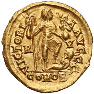 Honorius as Western Roman Emperor (AD 395-423), AV Solidus, Ravenna mint, struck in begin 5th c