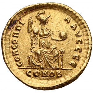 Valentinian II (AD 375-392), AV Solidus, Constantinople mint, 5th officina, circa AD 383-388