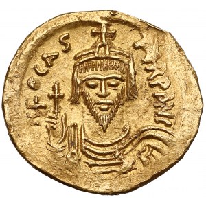 Phocas (AD 602-610), AV Solidus, Constantinople mint, 6th officina, struck circa AD 607-609