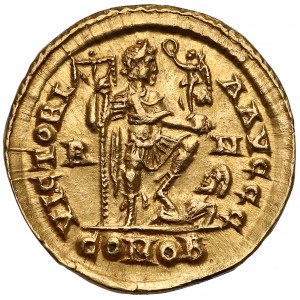Honorius as Western Roman Emperor (AD 395-423), AV Solidus, Rome mint, circa AD 404-408
