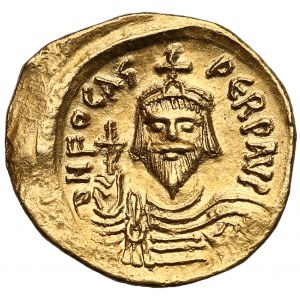 Phocas (AD 602-610), AV Solidus, Constantinople mint, 10th officina, struck circa AD 609-610