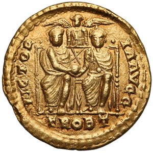 Gracjan (367-383), Solid - dwaj cesarze na wspólnym tronie - wariant