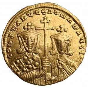 Constantine VII Porphyrogenius (AD 913-959) and Romanus I Lecapenus (AD 920-944), AV Solidus, Constantinople mint, struck circa AD 924-931