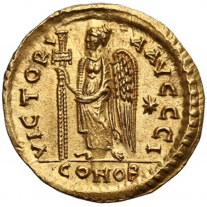 Anastasius I (AD 491-518), AV Solidus, Constantinople mint, 10th officina