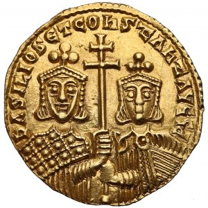 Bazyli I i Konstantyn (868-879), Solid - ładny egzemplarz