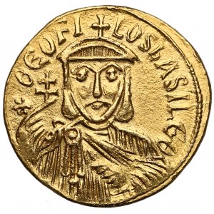 Theophilus (AD 829-842) with Constantine and Michael, AV Solidus, Constantinople mint, struck circa 829-840/42