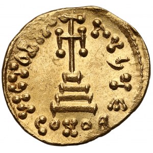 Constans II (AD 641-668) and Constantine IV, AV Solidus, Constantinople mint, 5th officina, struck circa AD 654-658