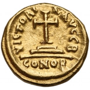 Heraclius and Heraclius Constantine (613-641), AV Dick Solidus, Carthage mint, year 2 = AD 613-614 or AD 628-629