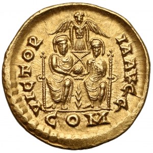 Arkadiusz (383-408 od 395 cesarz wschodu), Solid - dwaj cesarze na tronie