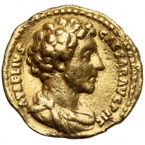 Marcus Aurelius as Caesar (AD 139-161), AV Aureus, Rome mint, AD 147-148. 