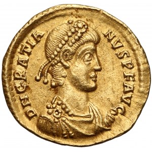 Gratian (AD 367-383), AV Solidus, Milan (Mediolanum) or another mint in northern Italy, circa AD 378-383