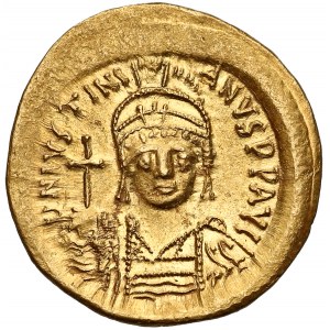 Justinian (AD 527-565), AV Solidus, Constantinople mint, 9th officina