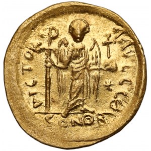 Justynian I (527-565), Solid - popiersie z krzyżem