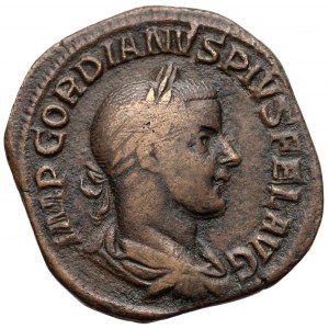 Gordian III (AD 238-244), AE Sestertius, Rome mint, AD 244. 