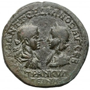 Moesia Inferior, Marcianopolis, Gordian III (AD 238-244) and Tranquillina, AE 27 (5 Assaria)