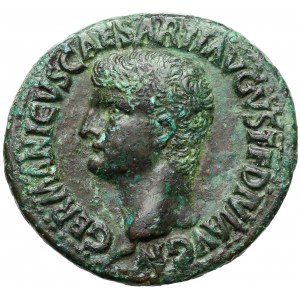 Germanicus (father of Caligula), AE As, Rome mint, struck circa AD 37-38. 