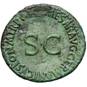 Germanicus (father of Caligula), AE As, Rome mint, struck circa AD 37-38. 