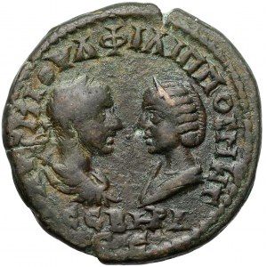 Thrace, Mesambria, Philip I Arab (AD 244-249) and Otacilla Severa, AE 26 (5 Assaria)
