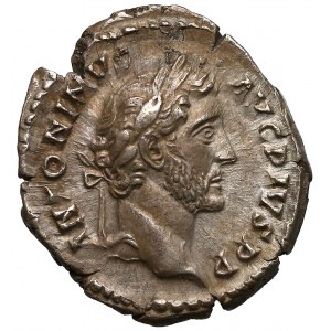 Antoninus Pius (138-161), Denar - grom nad tronem