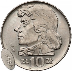 Próba MIEDZIONIKIEL 10 złotych 1970 Kościuszko - b. rzadka