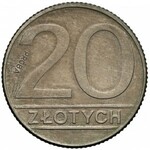 Próba MIEDZIONIKIEL 20 złotych 1989 - b. rzadka