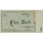 Getto 1 marka 1940 - bez serii, numeracja 7-cyfrowa - PMG 35