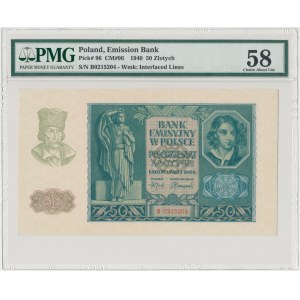 50 złotych 1940 - B - PMG 58