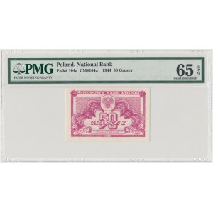 50 groszy 1944 - PMG 65 EPQ