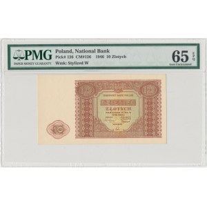 10 złotych 1946 - PMG 65 EPQ