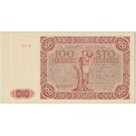 100 złotych 1947 - Ser.A - duża litera - PMG 64 EPQ