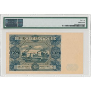 500 złotych 1947 - K4 - PMG 55