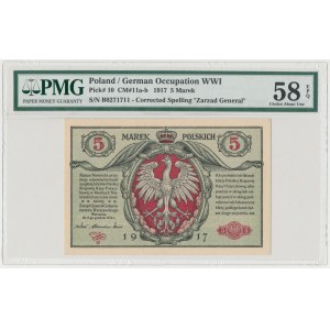 Generał 5 mkp 1916 ...biletów - B - PMG 58 EPQ