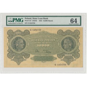 10.000 mkp 1922 - G - PMG 64