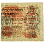 5 groszy 1924 - prawa połowa - PMG 64 EPQ