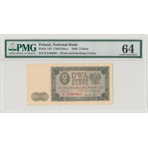 2 złote 1948 - K - PMG 64