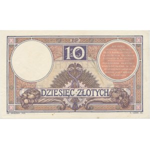 10 złotych 1919 - S.11. A. - brązowa klauzula - PIĘKNY