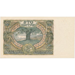 100 złotych 1932 - Ser. AU. - dwie kreski w znaku wodnym