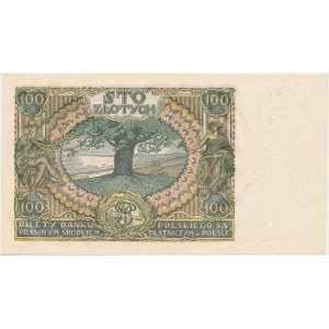 100 złotych 1932 - Ser. AU. - dwie kreski w znaku wodnym