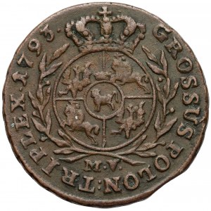 Poniatowski, Trojak Warszawa 1793 M.V.