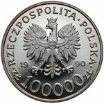 LUSTRZANE 100.000 złotych 1990 Solidarność odm.D