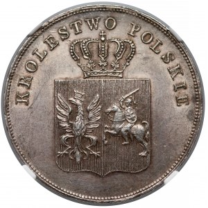 Powstanie Listopadowe, 5 złotych 1831 KG - NGC MS62