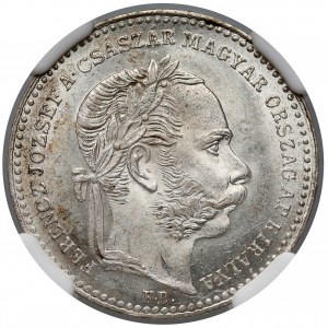 Austro-Węgry, 20 krajcarów 1869 KB - NGC MS63+