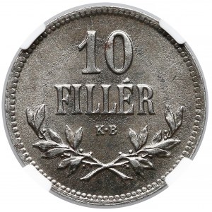 Węgry, 10 fillerów 1920 - NGC MS63