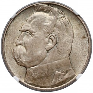 Piłsudski 10 złotych 1939 - NGC MS64